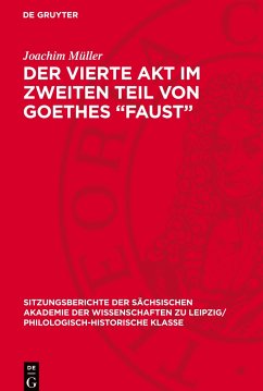 Der vierte Akt im zweiten Teil von Goethes ¿Faust¿ - Müller, Joachim