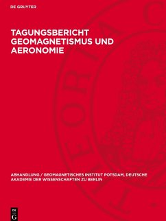 Cover Tagungsbericht Geomagnetismus und Aeronomie