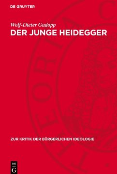 Der junge Heidegger - Gudopp, Wolf-Dieter
