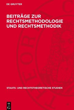 Cover Beiträge zur Rechtsmethodologie und Rechtsmethodik
