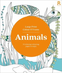 Large Print Colour & Frame - Animals (Colouring Book for Adults) - Richardson Puzzles and Games