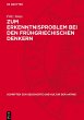 Zum Erkenntnisproblem bei den... - Bild 1
