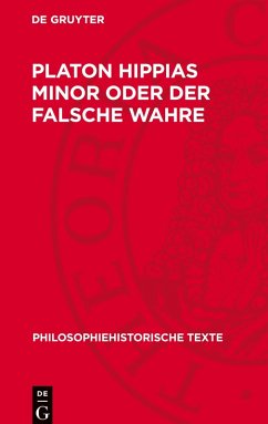 Cover Platon Hippias Minor oder Der Falsche Wahre