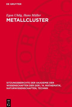 Metallcluster - Uhlig, Egon;Müller, Hans