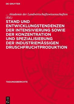 Cover Stand und Entwicklungstendenzen der Intensivierung sowie der Konzentration und Spezialisierung der industriemäßigen Druschfruchtproduktion