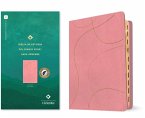 Biblia de Estudio del Diario Vivir Para Jóvenes Ntv Con Filament (Sentipiel, Rosa Pastel, Índice, Letra Roja)