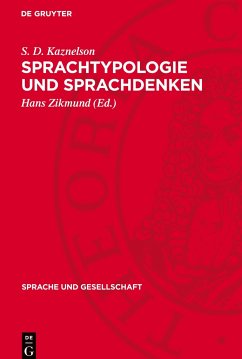 Sprachtypologie und Sprachdenken - Kaznelson, S. D.