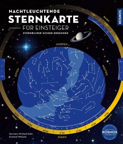 Nachtleuchtende Sternkarte für Einsteiger - Hahn, Hermann-Michael;Weiland, Gerhard