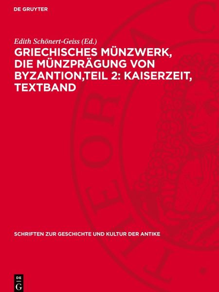Griechisches Münzwerk, Die Münzprägung von Byzantion, Teil 2: Kaiserzeit, Textband