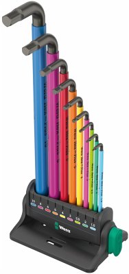Cover Wera 950/9 Hex-Plus Multicolour 3 Winkelschlüsselsatz