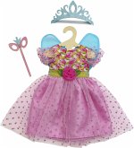 Puppenkleid "Prinzessin Lillifee" mit Glitzerkrone und Augenmaske, 3-teilig,