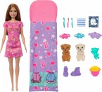 Barbie Puppe und Welpen Pyjama-Party-Spielset