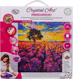 Cover Crystal Art Leinwandbild Lavendelfeld 30x30 cm