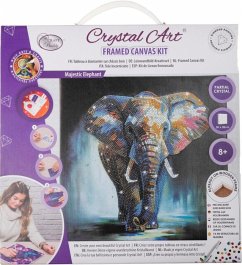 Crystal Art Leinwandbild Majestic Elephant 30x30 cm