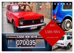 LADA NIVA - Exportschlager der UdSSR (Tischkalender 2025 DIN A5 quer), CALVENDO Monatskalender