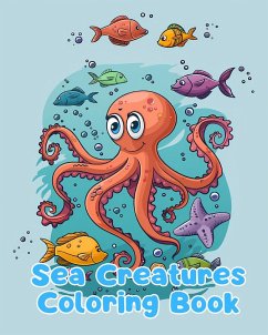 Sea Creatures Coloring Book - Sauseda, Sancha
