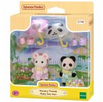 Sylvanian Families 5748 - Nursery Friends Rainy Day Duo, Erlebniskindergarten Freunde Regenwetter, Puppen-Spielset