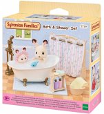 Sylvanian Families 5739 - Bath & Shower Set, Bad- und Duschset, Spielset, Puppenhaus-Zubehör