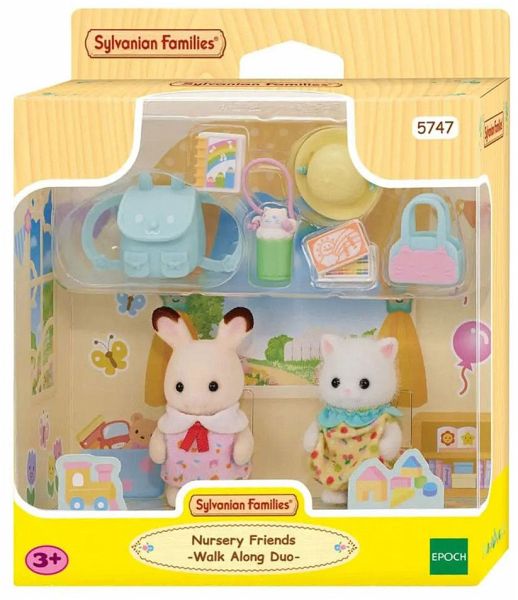 Sylvanian Families L5747 - Nursery Friends Walk Along Duo, Erlebniskindergarten Freunde Sonnenschein, Puppen-Spielset Sylvanian Families L5747 - Nursery Friends Walk Along Duo, Erlebniskindergarten Freunde Sonnenschein, Puppen-Spielset