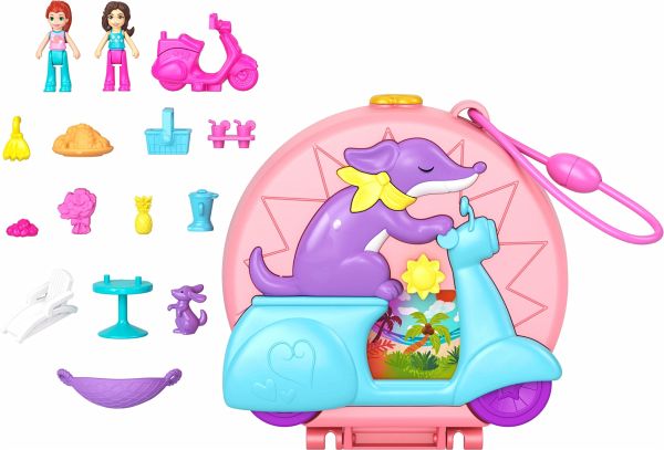 Polly Pocket Adventure Moped Schatulle Polly Pocket Adventure Moped Schatulle