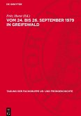 Vom 24. bis 26. September 1979 in Greifswald