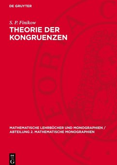 Cover Theorie der Kongruenzen