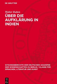 Cover Über die Aufklärung in Indien