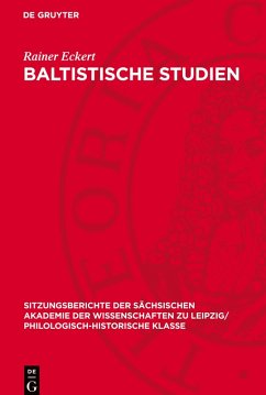 Cover Baltistische Studien
