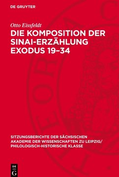 Cover Die Komposition der Sinai-Erzählung Exodus 19-34