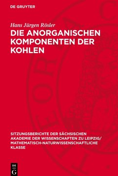 Cover Die anorganischen Komponenten der Kohlen