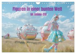 Figuren in einer bunten Welt - Im Anime-Stil (Wandkalender 2025 DIN A4 quer), CALVENDO Monatskalender - Calvendo;Brunner-Klaus, Liselotte