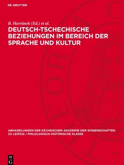 Cover Deutsch-tschechische Beziehungen im Bereich der Sprache und Kultur