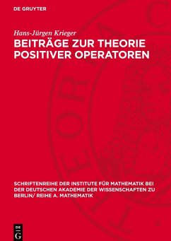 Cover Beiträge zur Theorie positiver Operatoren