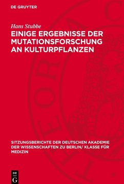Cover Einige Ergebnisse der Mutationsforschung an Kulturpflanzen