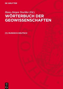 Cover Wörterbuch der Geowissenschaften, [1], Russisch-Deutsch