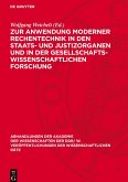 Zur Anwendung moderner Rechentechnik in den Staats- und Justizorganen und in der gesellschaftswissenschaftlichen Forschung