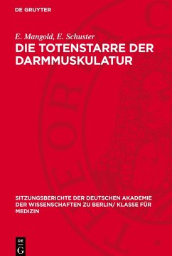Cover Die Totenstarre der Darmmuskulatur
