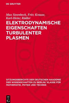 Cover Elektrodynamische Eigenschaften turbulenter Plasmen