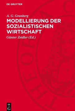 Modellierung der sozialistischen Wirtschaft - Granberg, A. G.