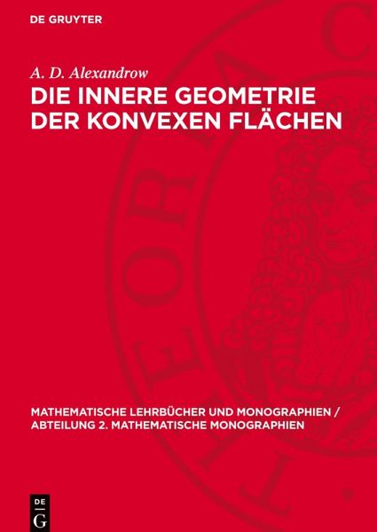 Die innere Geometrie der konvexen Flächen