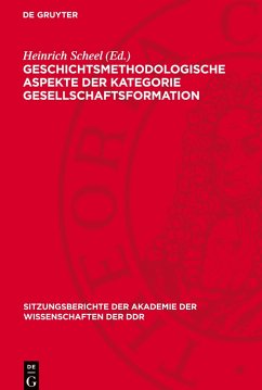 Cover Geschichtsmethodologische Aspekte der Kategorie Gesellschaftsformation