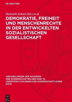 Cover Demokratie, Freiheit und Menschenrechte in der entwickelten sozialistischen Gesellschaft