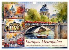 Europas Metropolen (Wandkalender 2025 DIN A4 quer), CALVENDO Monatskalender - Calvendo;Kleemann, Claudia