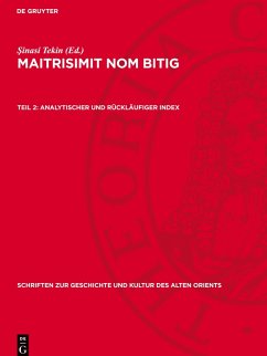 Cover Maitrisimit nom bitig, Teil 2, Analytischer und rückläufiger Index