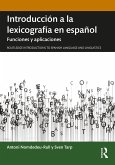 Introducción a la lexicografía en español (eBook, ePUB)