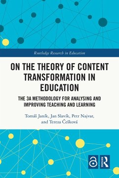 Cover On the Theory of Content Transformation in Education (eBook, PDF)