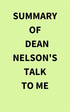 Cover Summary of Dean Nelson's Talk to Me (eBook, ePUB)