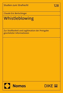 Whistleblowing (eBook, PDF) - Bertschinger, Claude Eric
