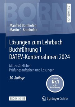 Lösungen zum Lehrbuch Buchführung 1 DATEV-Kontenrahmen 2024 - Bornhofen, Manfred;Bornhofen, Martin C.