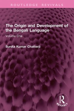 Cover The Origin and Development of the Bengali Language (eBook, PDF)
